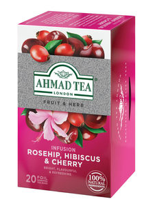 Ahmad Tea Rosehip, Hibiscus & Cherry 20 Teebeutel à 2g